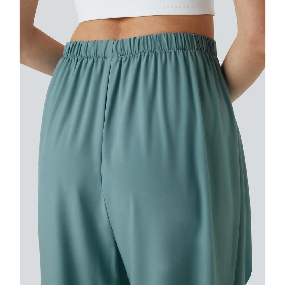 NWT Halara Breezeful™ High Waisted Tie Palazzo Flowy Wide Leg Pants Size Large - Picture 3 of 10